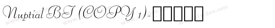 Nuptial BT (COPY 1)字体转换